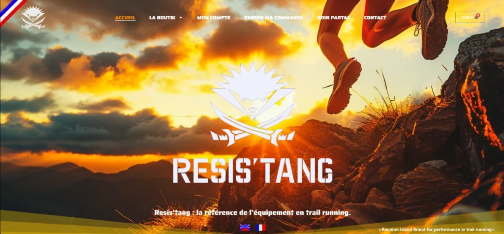 Création site e-commerce La Réunion (boutique en ligne de trail)